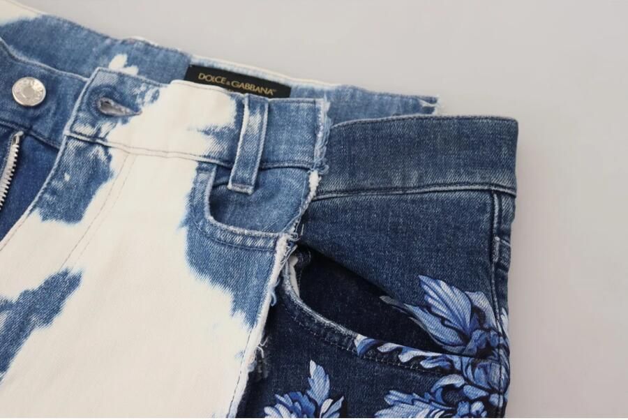 Dolce & Gabbana Blauwe Ceasar Denim Katoenen Losse Fit Jeans Multicolor Heren - Foto 4