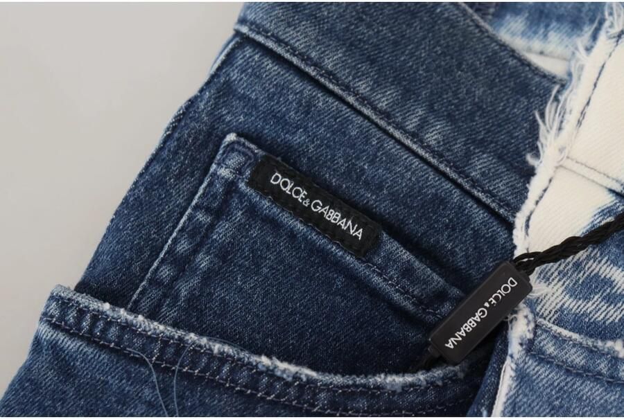 Dolce & Gabbana Blauwe Ceasar Denim Katoenen Losse Fit Jeans Multicolor Heren