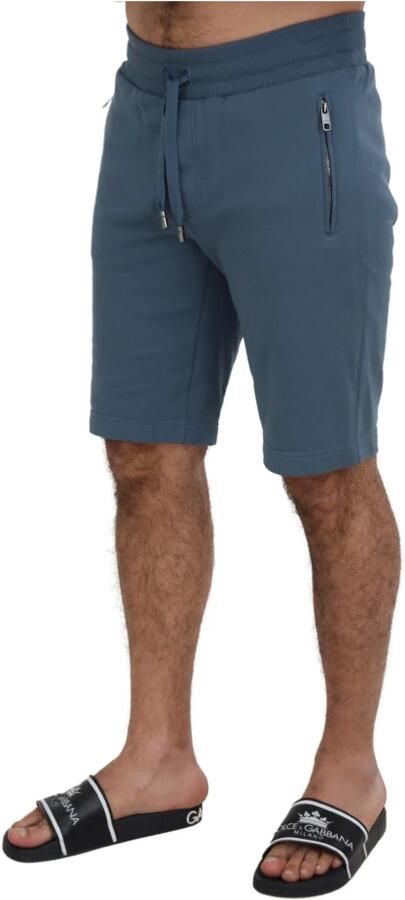 Dolce & Gabbana Blauwe Elegante Bermuda Shorts Regular Fit Blue Heren - Foto 4