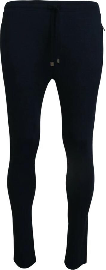 Dolce & Gabbana Blauwe Heren Sport Katoenen Sweatpants Broek Blue Heren - Foto 5