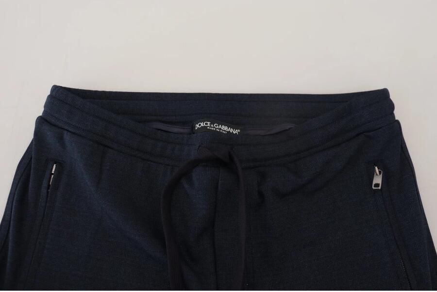 Dolce & Gabbana Blauwe Heren Sport Katoenen Sweatpants Broek Blue Heren - Foto 2