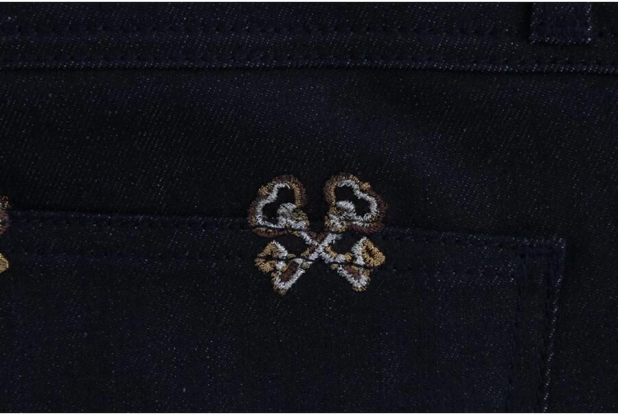 Dolce & Gabbana Blauwe Key Geborduurde Slim Fit Kate Jeans Blauw Dames - Foto 2