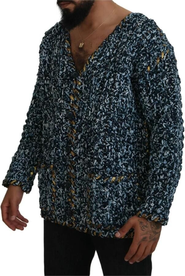 D&G Sweater D&G Gebreid vest Gouden Bies Relaxte pasvorm - Foto 2