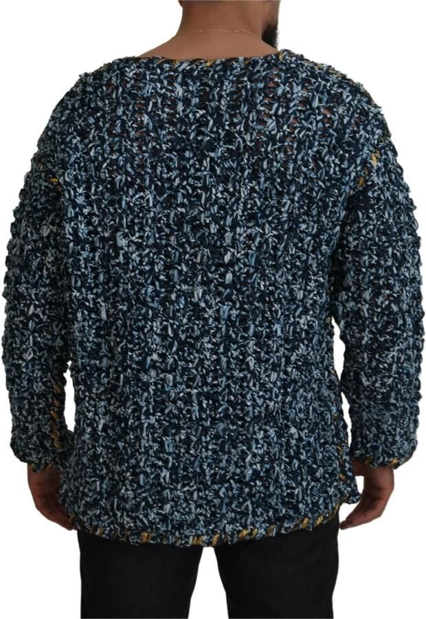 D&G Sweater D&G Gebreid vest Gouden Bies Relaxte pasvorm