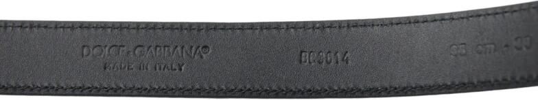 Dolce & Gabbana Blauwe leren riem met metalen gesp Blue Heren - Foto 6