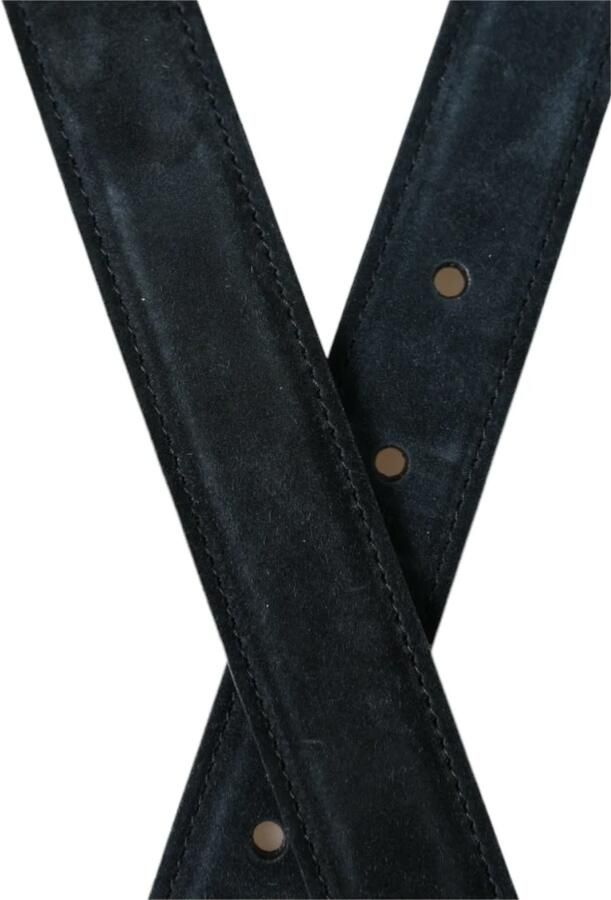 Dolce & Gabbana Blauwe leren riem met metalen gesp Blue Heren - Foto 3