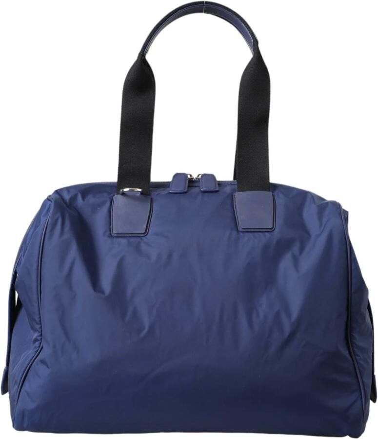 Dolce & Gabbana Blauwe Nylon-Kalfsleren Schoudertas Blue Heren - Foto 2
