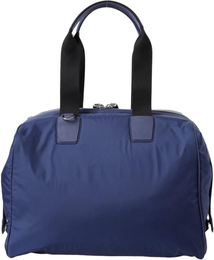 Dolce & Gabbana Blauwe Nylon-Kalfsleren Schoudertas Blue Heren - Foto 3