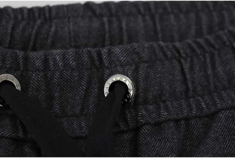 Dolce & Gabbana Grijze Katoenen Jogger Broek 100% Authentiek Gemaakt in Italië Gray Heren