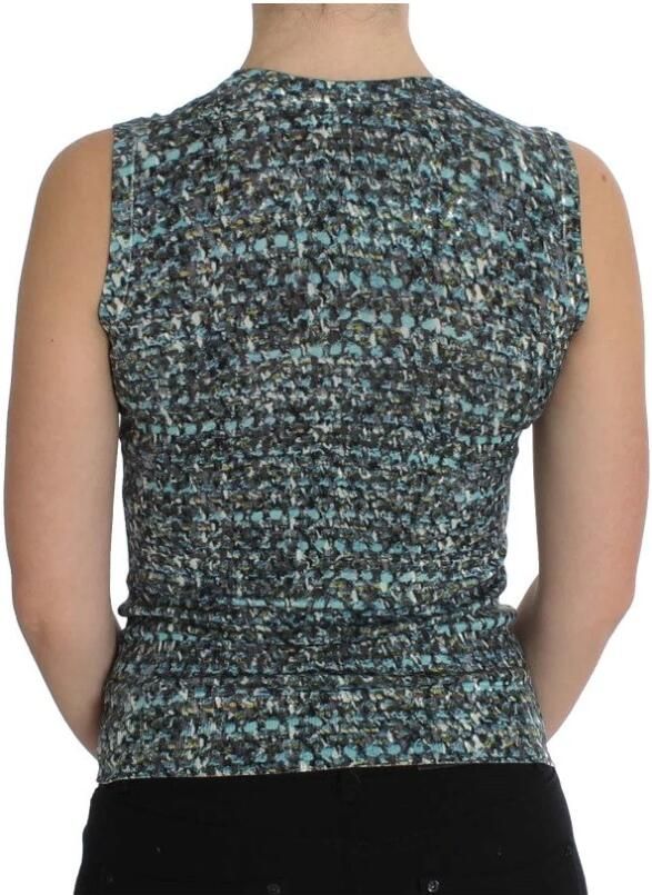 D&G Overhemd D&G Dolce Gabbana mouwloze top getailleerd veelkleurig - Foto 4