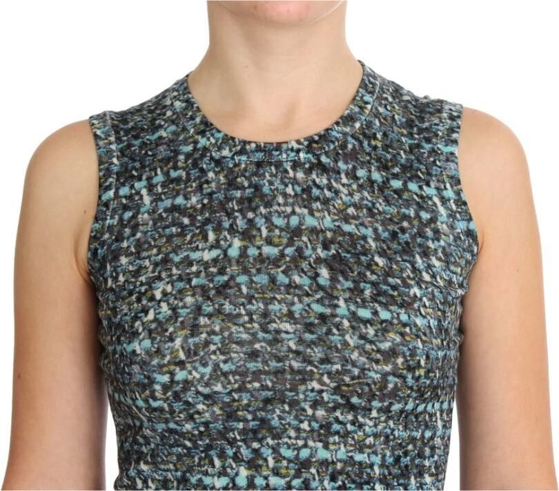 D&G Overhemd D&G Dolce Gabbana mouwloze top getailleerd veelkleurig