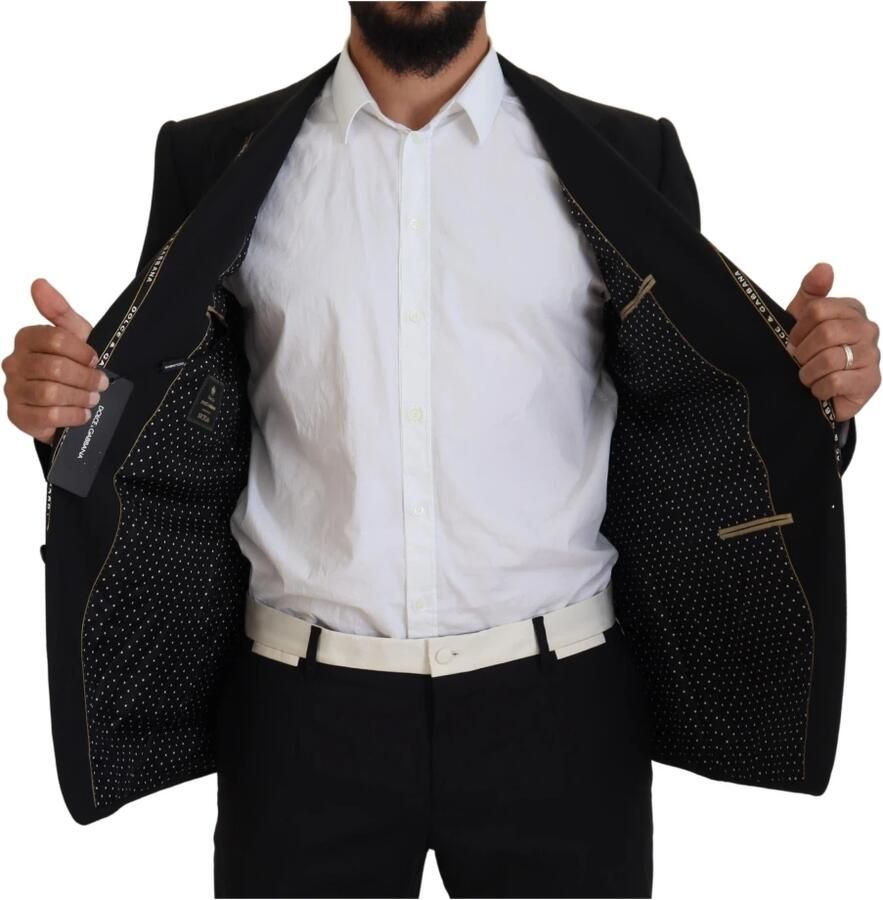 Dolce & Gabbana Klassieke Zwarte Single Breasted Blazer Black Heren