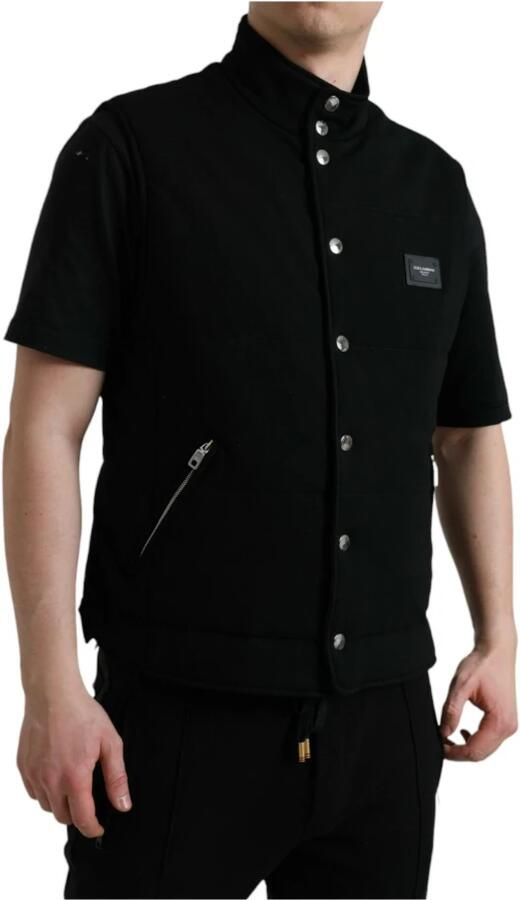 D&G Trainingsjack D&G Zwart gebreid vest G9IX5TG8SW2 - Foto 6