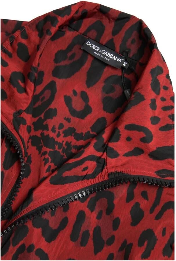 D&G Trainingsjack D&G Trainingsjack met luipaardprint RoodZwart Style - Foto 2