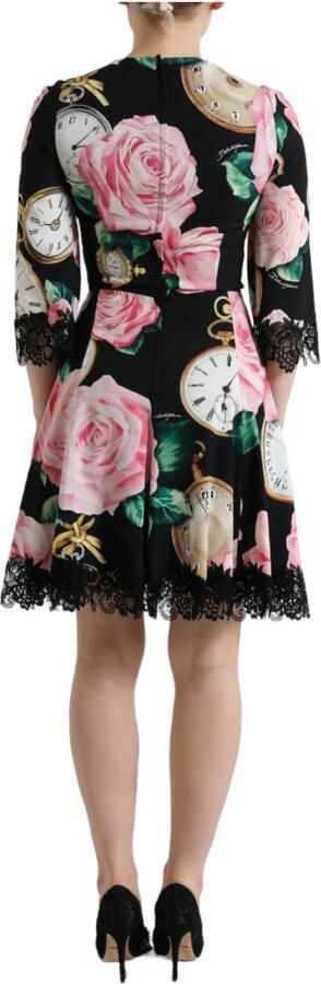 Dolce & Gabbana Bloemige A-lijn Jurk met Pailletten Detail Multicolor Dames - Foto 7