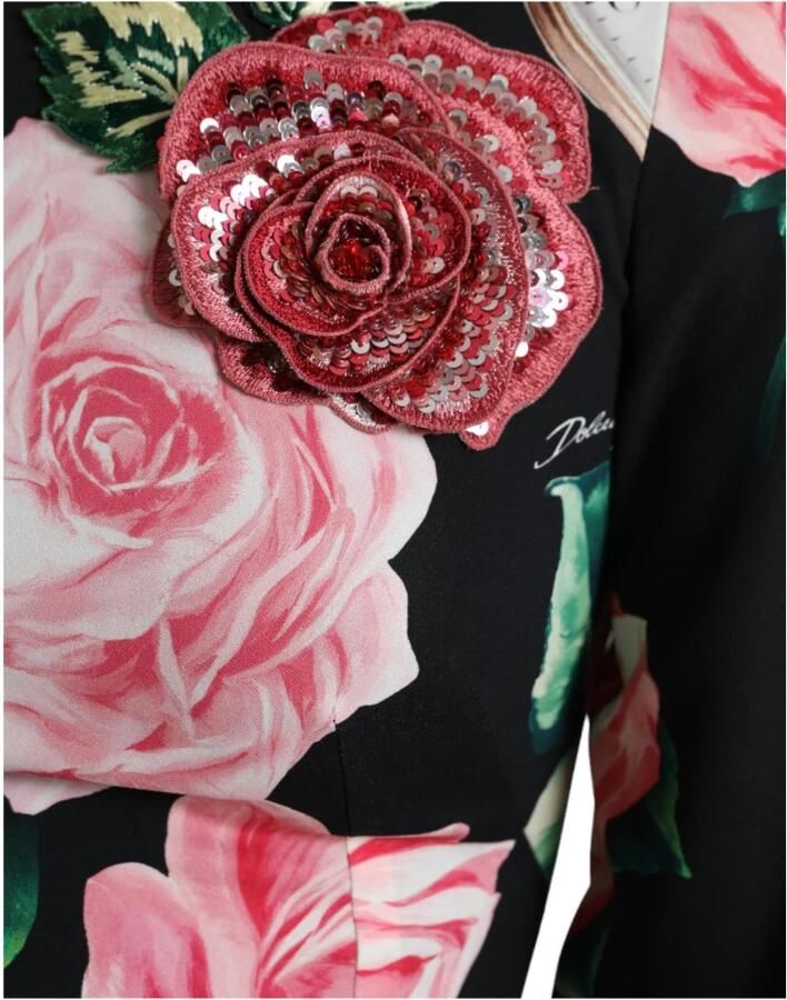 Dolce & Gabbana Bloemige A-lijn Jurk met Pailletten Detail Multicolor Dames - Foto 3