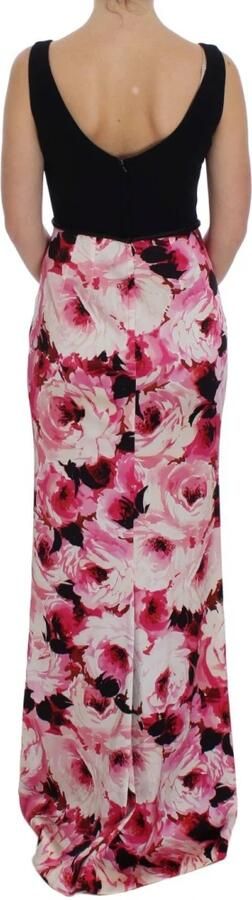 Dolce & Gabbana Bloemenprint Maxi Sheath Jurk Pink Dames - Foto 4