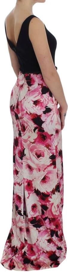 Dolce & Gabbana Bloemenprint Maxi Sheath Jurk Pink Dames - Foto 5