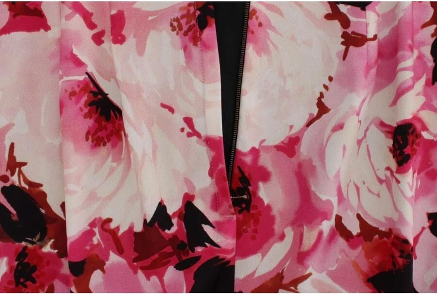 Dolce & Gabbana Bloemenprint Maxi Sheath Jurk Pink Dames - Foto 3