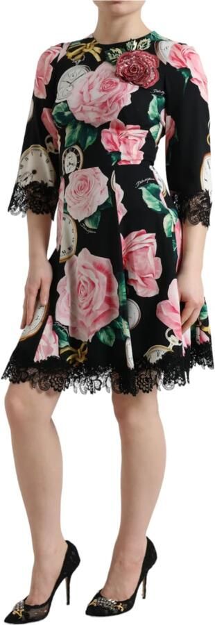 Dolce & Gabbana Bloemige A-lijn Jurk met Pailletten Detail Multicolor Dames - Foto 6