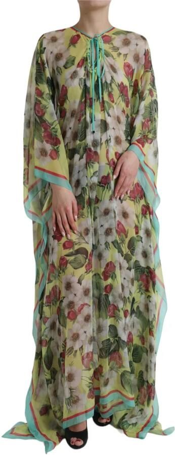 Dolce & Gabbana Bloemig zijden maxi-jurk Multicolor Dames - Foto 8