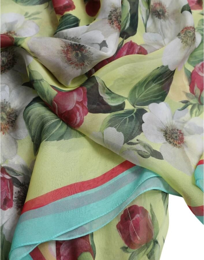 Dolce & Gabbana Bloemig zijden maxi-jurk Multicolor Dames - Foto 4