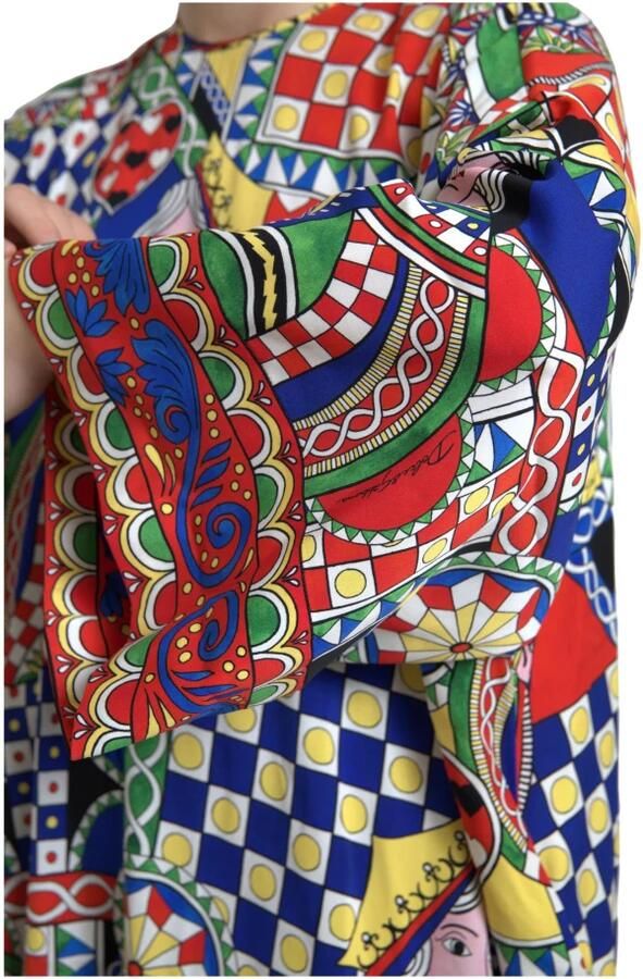 Dolce & Gabbana Elegante Multicolor Zijden Blouse Multicolor Dames - Foto 2