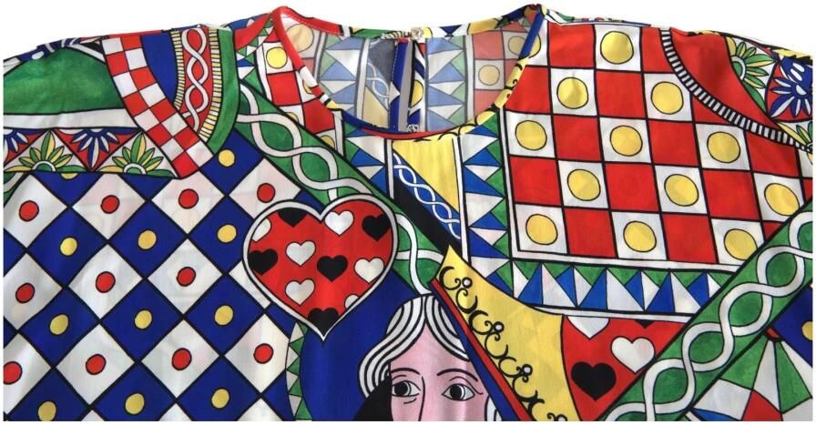 Dolce & Gabbana Elegante Multicolor Zijden Blouse Multicolor Dames - Foto 5