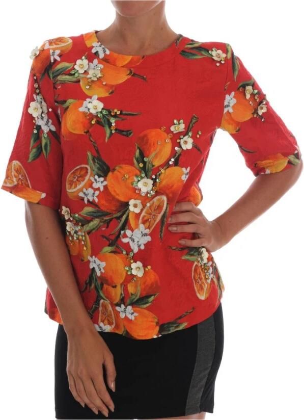 Dolce & Gabbana Opvallende Damesblouse Multicolor Maten It36 Xxs en It38 Xs-Xs Multicolor Dames - Foto 9