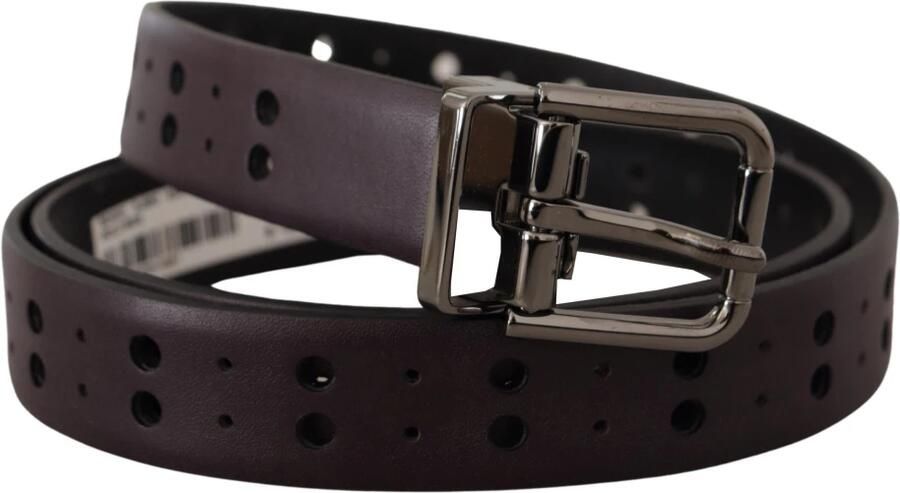Dolce & Gabbana Bourgondisch Leren Riem Elegantie Brown Heren - Foto 2