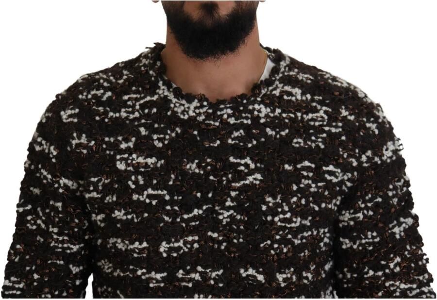 Dolce & Gabbana Handgemaakte Pullover Trui in Bruin Brons Brown Heren - Foto 2