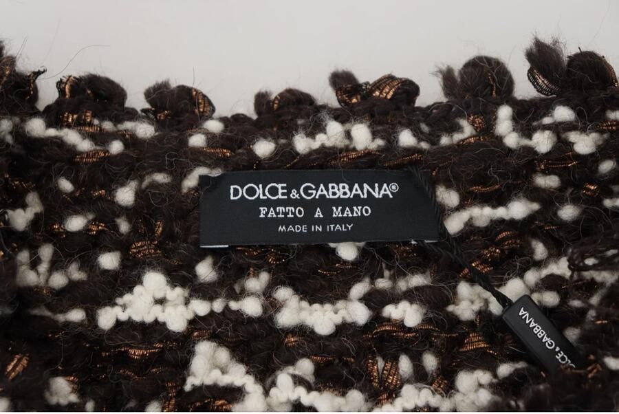 Dolce & Gabbana Handgemaakte Pullover Trui in Bruin Brons Brown Heren - Foto 4