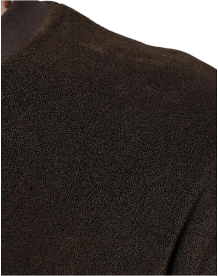 Dolce & Gabbana Bruin Katoenen Crew Neck T-shirt Brown Heren - Foto 3