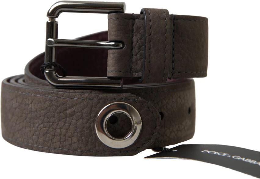 Dolce & Gabbana Bruin Leren Metalen Gesp Heren Riem Brown Heren - Foto 4