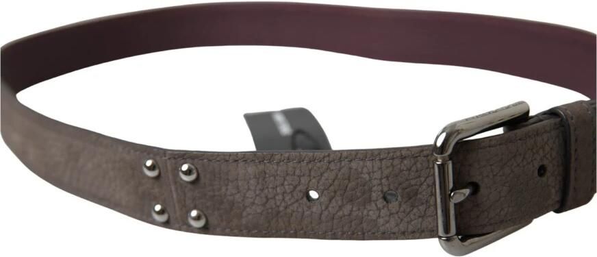 Dolce & Gabbana Bruin Leren Metalen Gesp Heren Riem Brown Heren - Foto 3