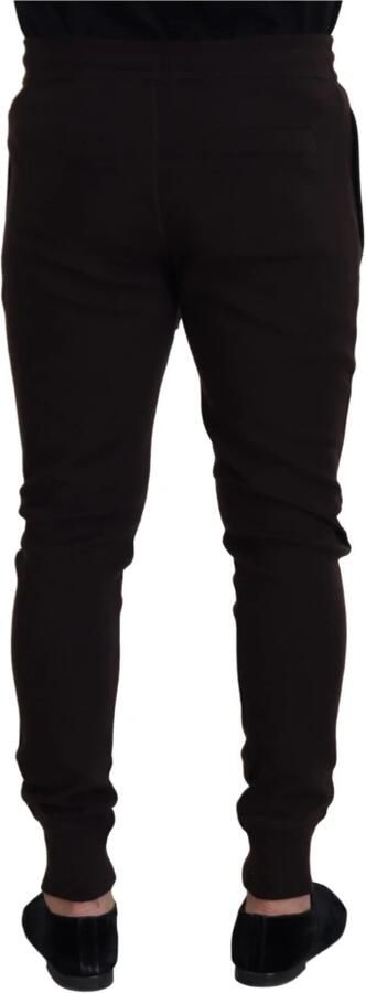 Dolce & Gabbana Brown Cashmere Trousers Bottoms Drawstring Pants Bruin Heren - Foto 6