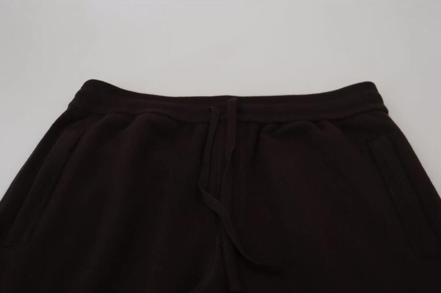 Dolce & Gabbana Brown Cashmere Trousers Bottoms Drawstring Pants Bruin Heren - Foto 3