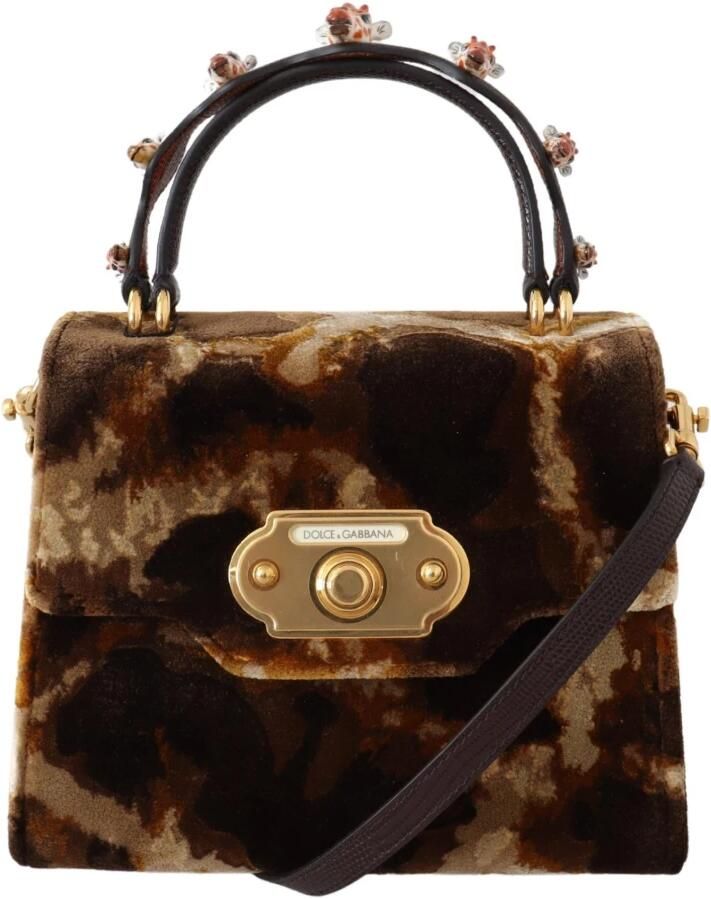 Dolce & Gabbana Bruine Giraffe Crossbody Tas Stijlvol en Functioneel Brown Dames - Foto 5