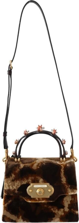 Dolce & Gabbana Bruine Giraffe Crossbody Tas Stijlvol en Functioneel Brown Dames - Foto 4