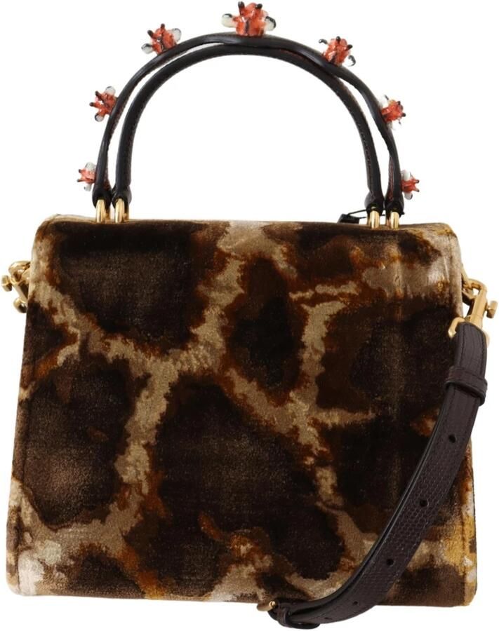 Dolce & Gabbana Bruine Giraffe Crossbody Tas Stijlvol en Functioneel Brown Dames
