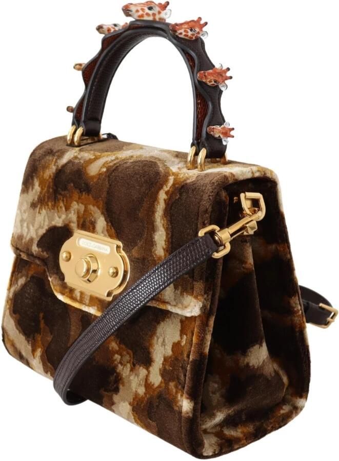 Dolce & Gabbana Bruine Giraffe Crossbody Tas Stijlvol en Functioneel Brown Dames - Foto 2