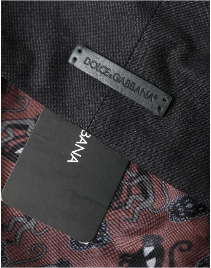 Dolce & Gabbana Grijze Katoenen Newsboy Cap Stijlvol Iconisch Gray Heren - Foto 4