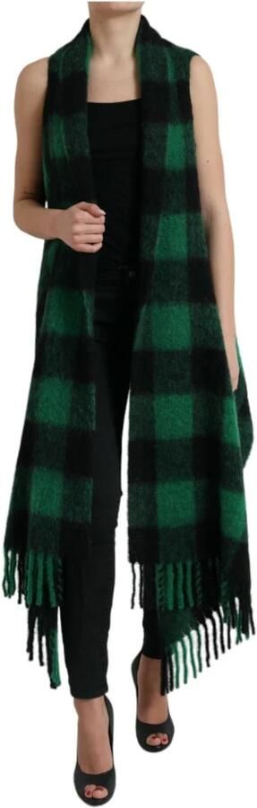Dolce & Gabbana Buffalo Check Poncho Jas Multicolor Dames - Foto 6