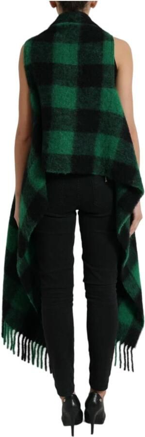 Dolce & Gabbana Buffalo Check Poncho Jas Multicolor Dames - Foto 5