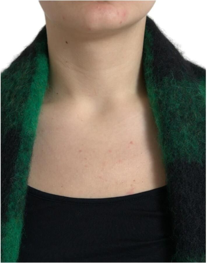 Dolce & Gabbana Buffalo Check Poncho Jas Multicolor Dames - Foto 2
