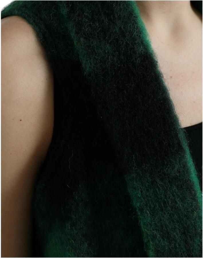 Dolce & Gabbana Buffalo Check Poncho Jas Multicolor Dames - Foto 3