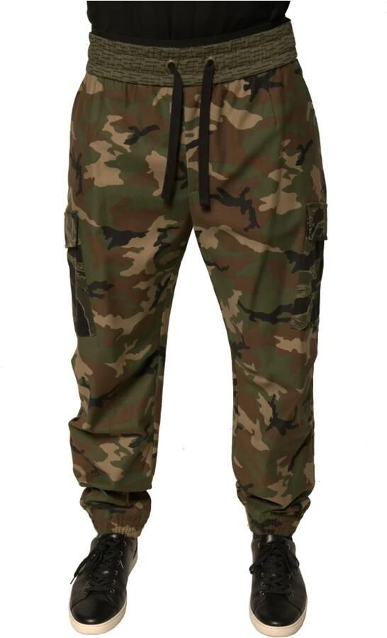 Dolce & Gabbana Camouflage Cargo Jogger Broek Multicolor Heren