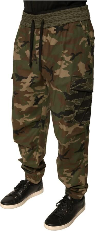 Dolce & Gabbana Camouflage Cargo Jogger Broek Multicolor Heren - Foto 4
