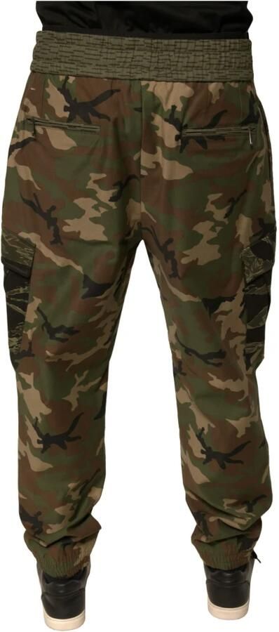 Dolce & Gabbana Camouflage Cargo Jogger Broek Multicolor Heren - Foto 2
