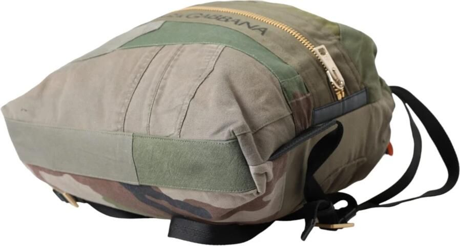 Dolce & Gabbana Camouflage Patchwork Rugzak Tas Green Heren - Foto 10